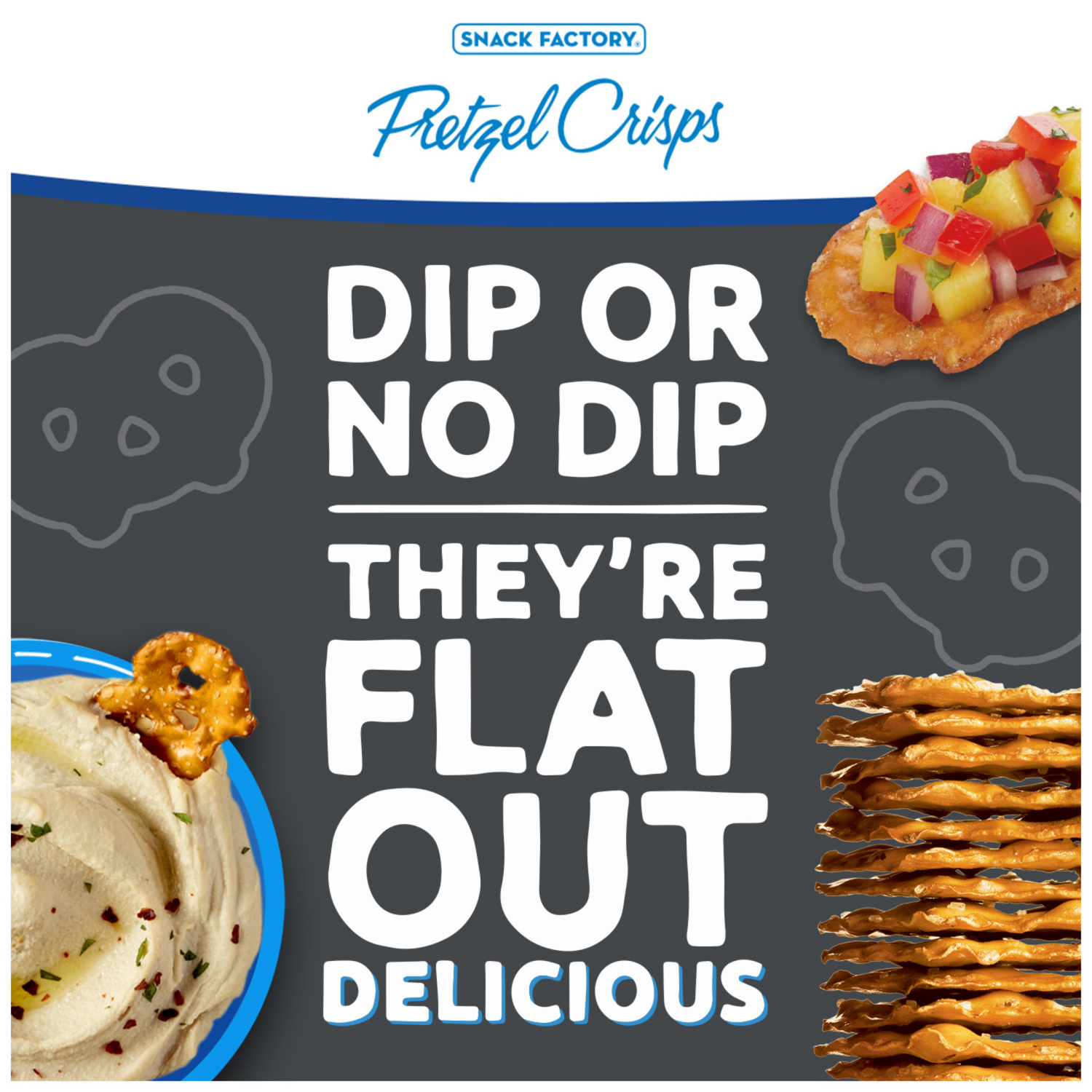 slide 3 of 7, Snack Factory Sea Salt & Cracked Pepper Pretzel Crisps, 7.200 oz