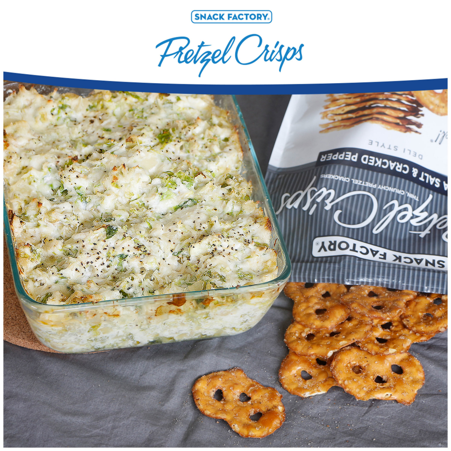 slide 5 of 7, Snack Factory Sea Salt & Cracked Pepper Pretzel Crisps, 7.200 oz