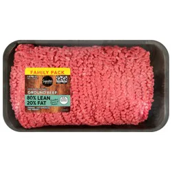 80% Lean 20% Fat Ground Beef Value Pack - 3 lb