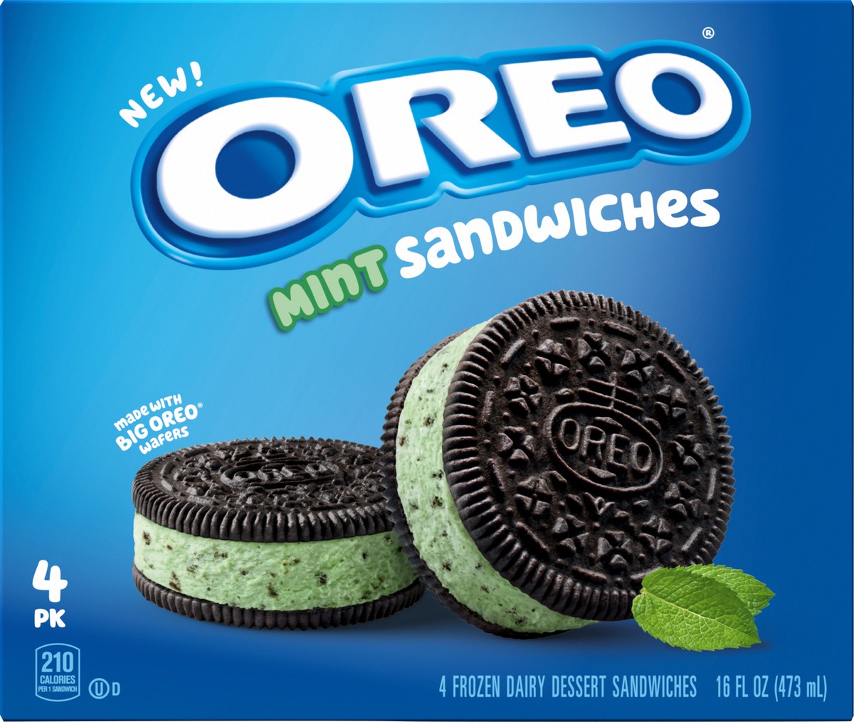 slide 9 of 13, OREO Mint Sandwiches, 4ct, 4 ct