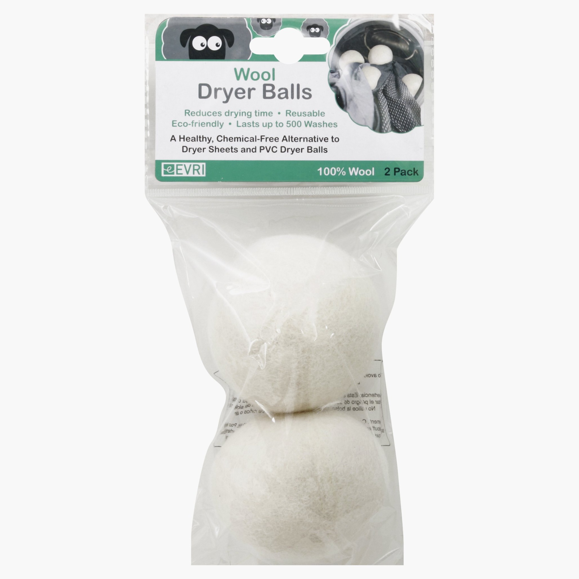 slide 1 of 2, Evri Dryer Balls 2 ea, 2 ct