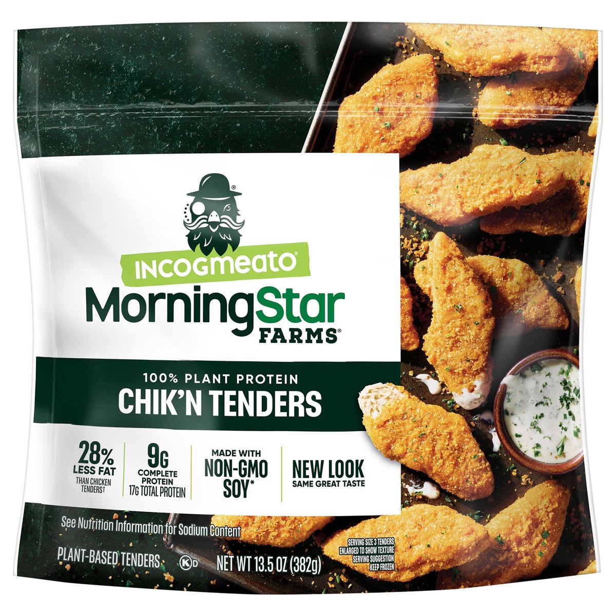 slide 3 of 13, MorningStar Farms Plant Based Chik'n Tenders, Vegan Meat, Homestyle, 13.5oz, 13.5 oz