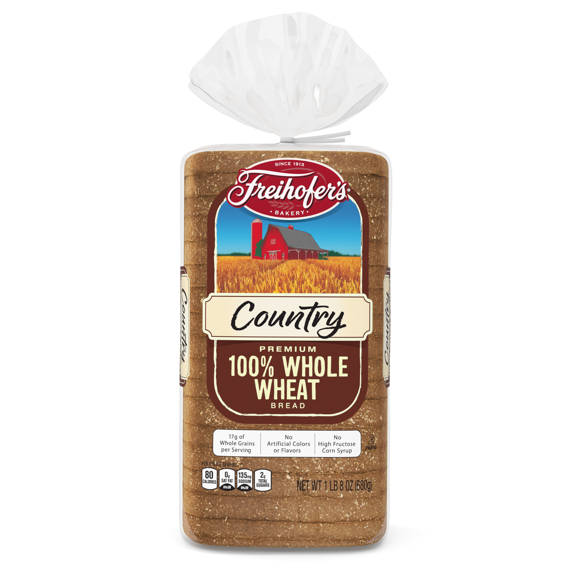 slide 1 of 7, Freihofer's Freihofer 100% Whole Wheat Bread, 24 oz, 1 cnt