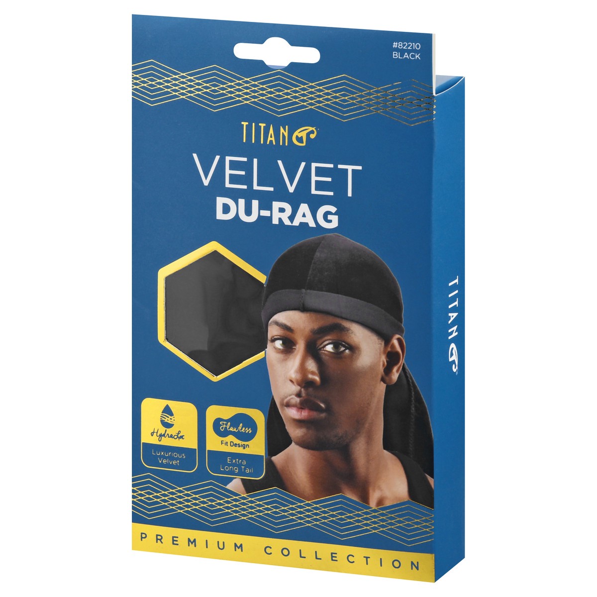 slide 6 of 11, Titan Premium Collection Velvet Black Du-Rag 1 ea, 1 ct
