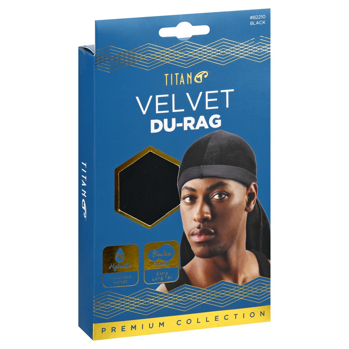 slide 9 of 11, Titan Premium Collection Velvet Black Du-Rag 1 ea, 1 ct