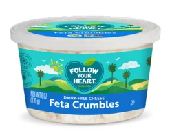 Follow Your Heart Dairy Free Vegan Feta Style Crumbles Cheese, 6 OZ Tub