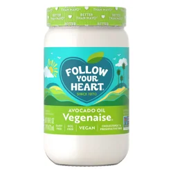 Follow Your Heart Dairy Free Vegan Avocado Oil Mayo, 14 FL OZ Jar