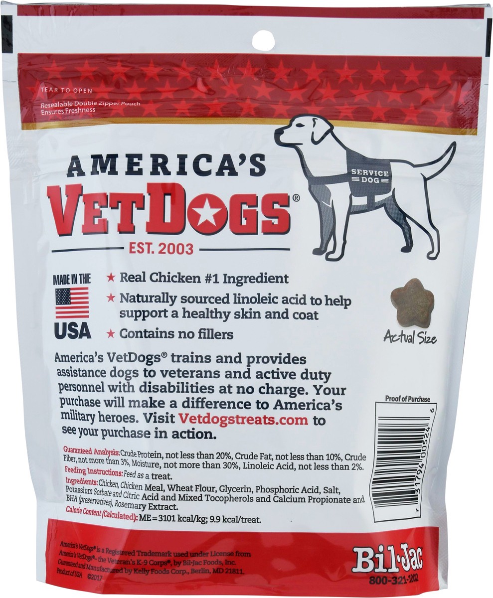 slide 6 of 9, Bil-Jac America's VetDogs Dog Treats 10 oz, 10 oz