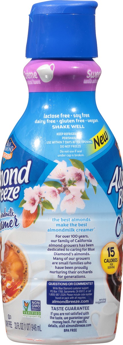 slide 7 of 9, Almond Breeze Sweet Crème Almondmilk Creamer, 32 oz, 32 fl oz