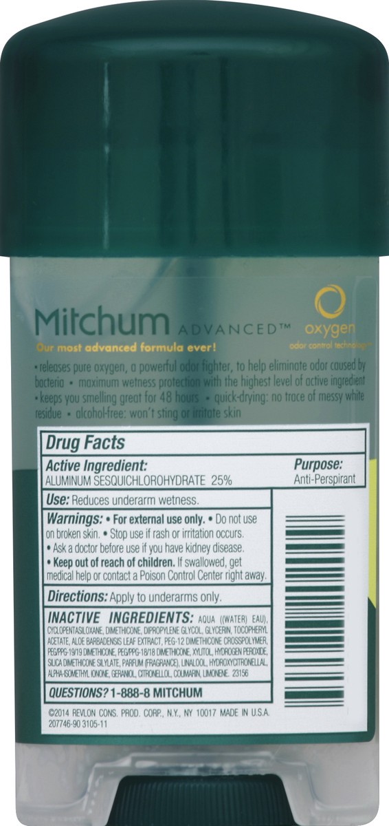 slide 2 of 3, Mitchum Mountain Air Clear Gel Anti-Perspirant, 2.25 oz