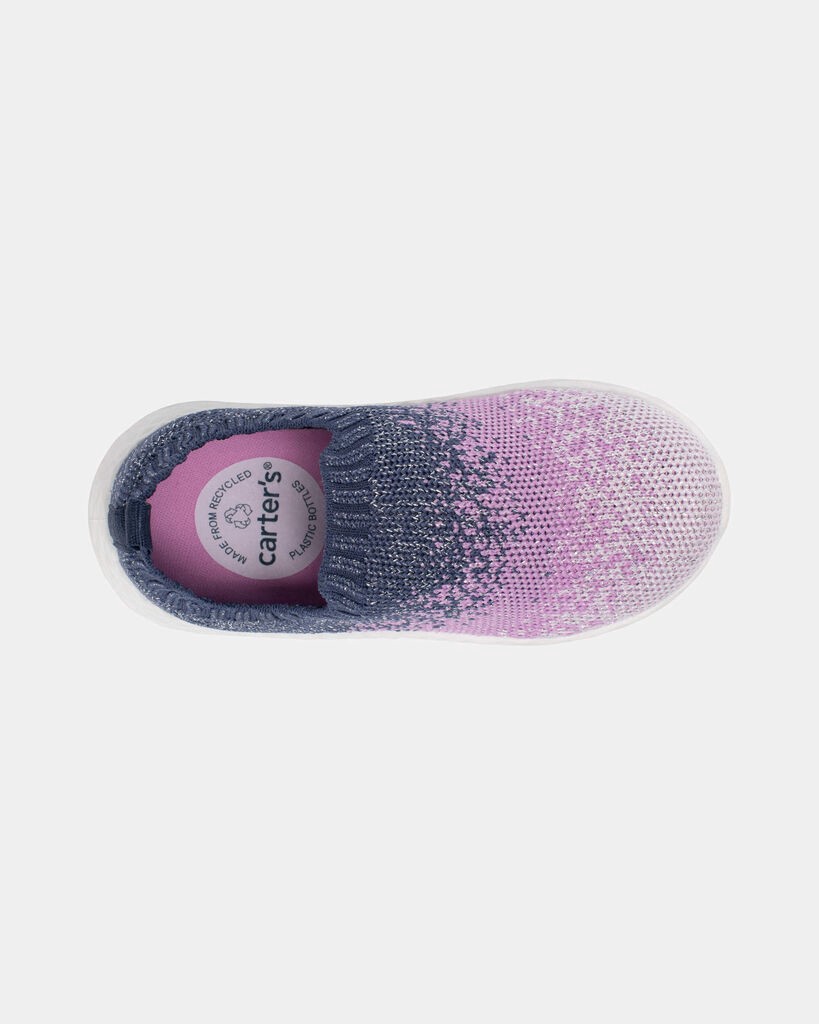 slide 2 of 6, Carter's Toddler Girl Ombre Athletic Shoes - Purple Multi 8, 1 ct