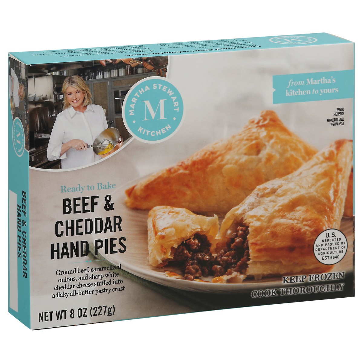 slide 2 of 9, Martha Stewart Kitchen Beef & Aged Cheddar Hand Pies, 2 ct; 9 oz