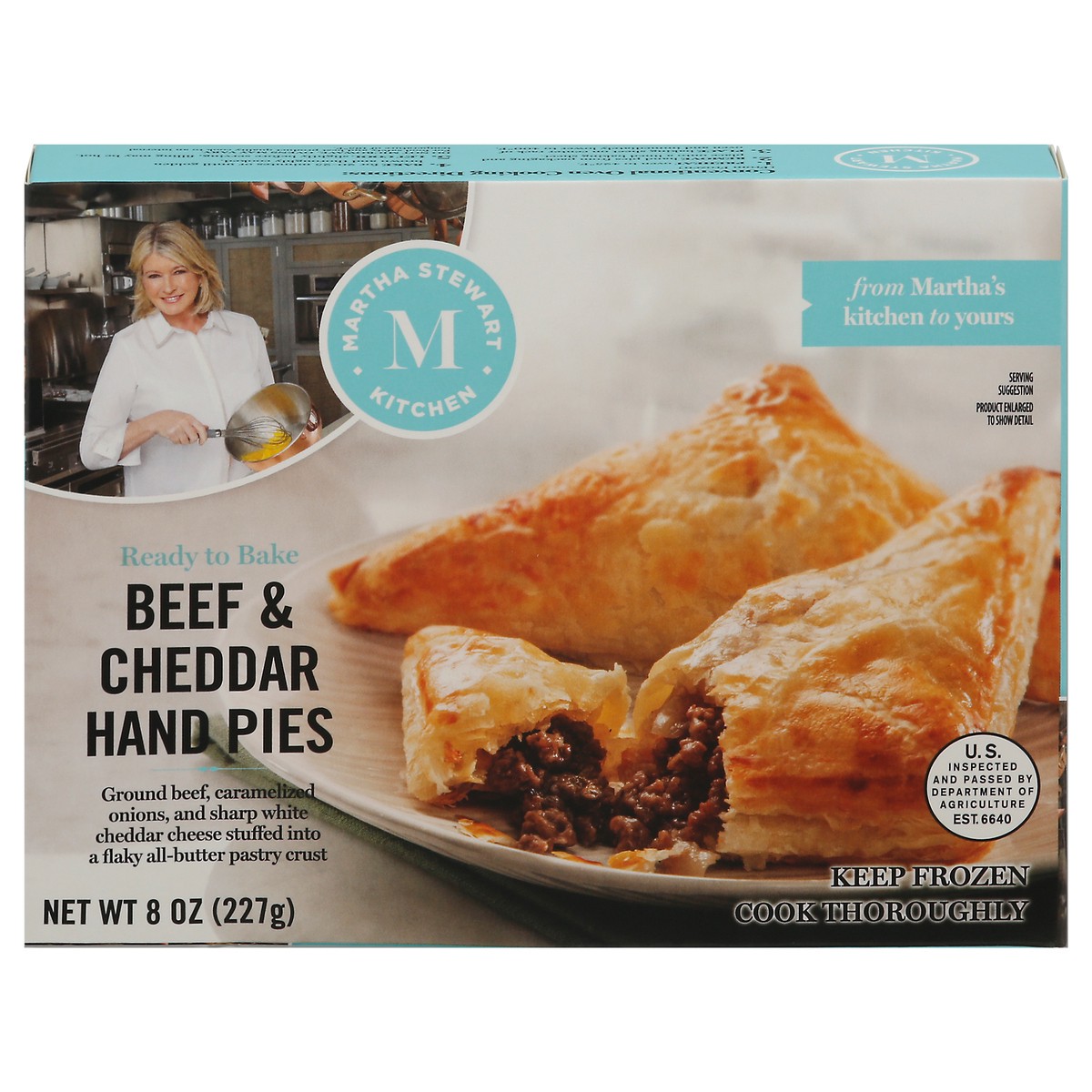 slide 1 of 9, Martha Stewart Kitchen Beef & Aged Cheddar Hand Pies, 2 ct; 9 oz