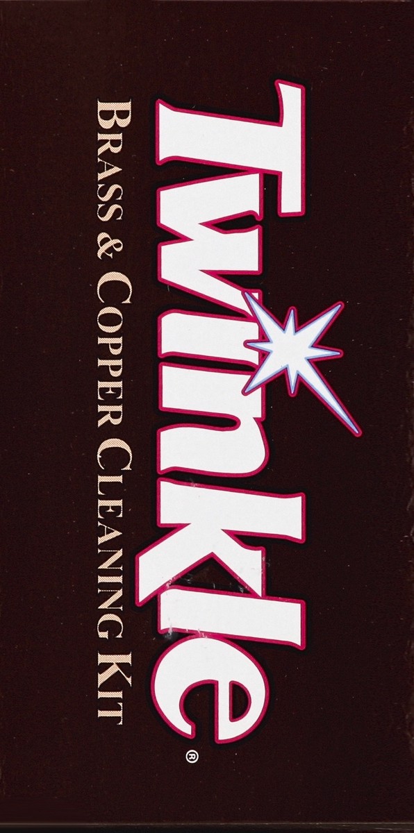 slide 5 of 5, Twinkle Brass & Copper Cleaning Kit, with Sponge, 4.375 oz