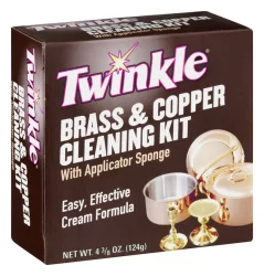 Twinkle Brass & Copper Cleaning Kit, with Sponge