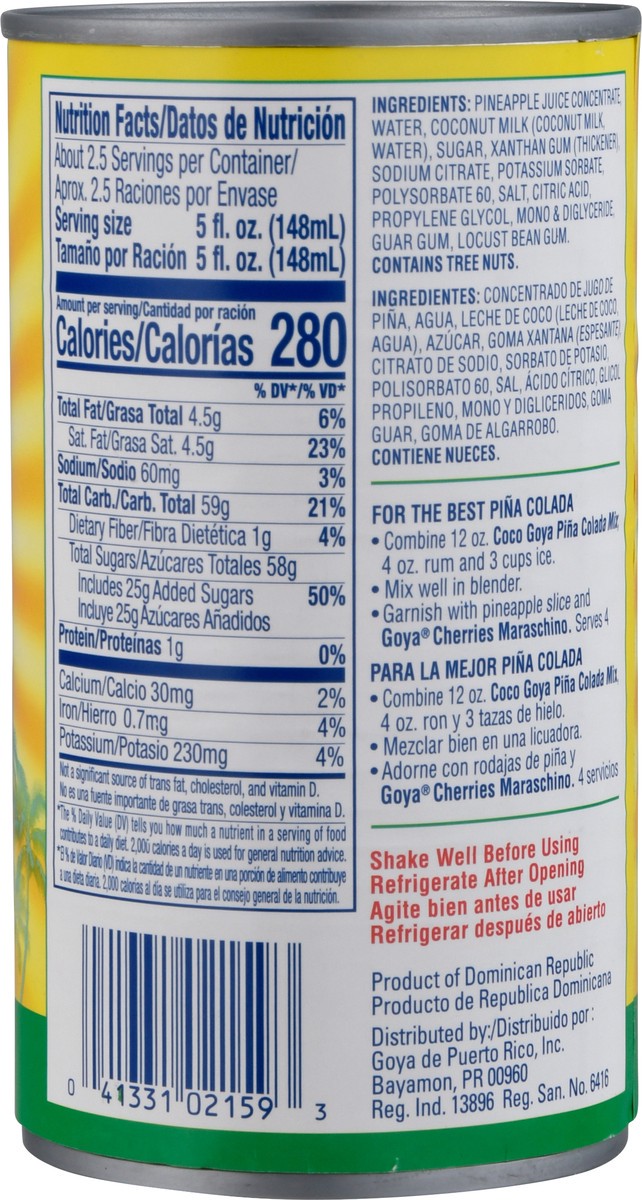 slide 2 of 14, Goya Pina Colada Mix, 12 oz