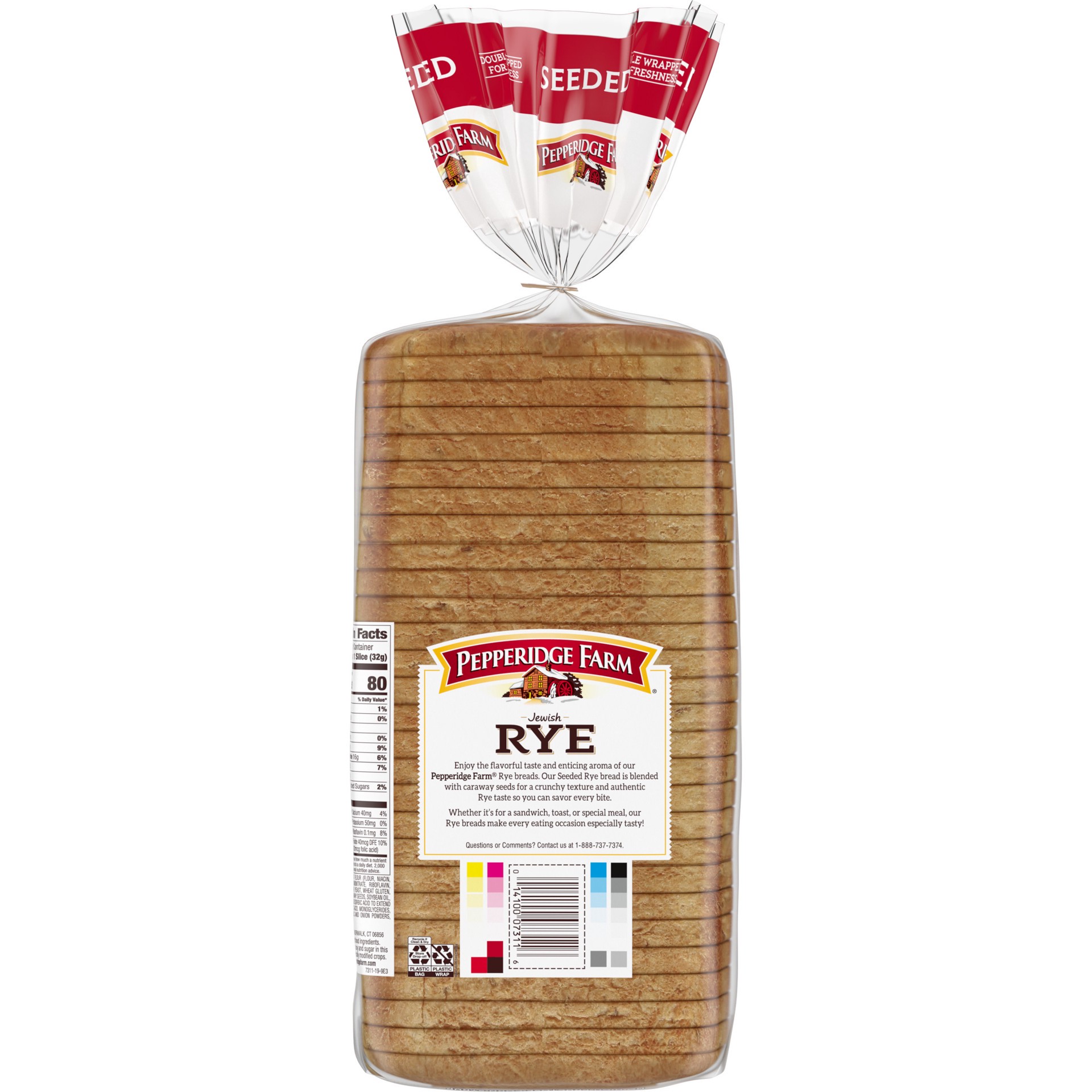 slide 2 of 6, Pepperidge Farm Seeded Rye Bread, 32 oz