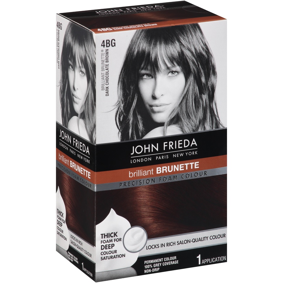 John Frieda Precision Foam Colour Brilliant Brunette - 4BG Dark ...