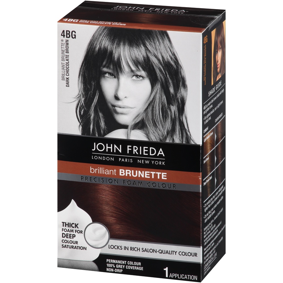 John Frieda Precision Foam Colour Brilliant Brunette - 4BG Dark ...