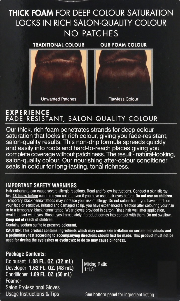 slide 8 of 9, John Frieda Brilliant Brunette Dark Chocolate Brown 4BG Precision Foam Colour 6 Pieces 1 ea, 1 ct