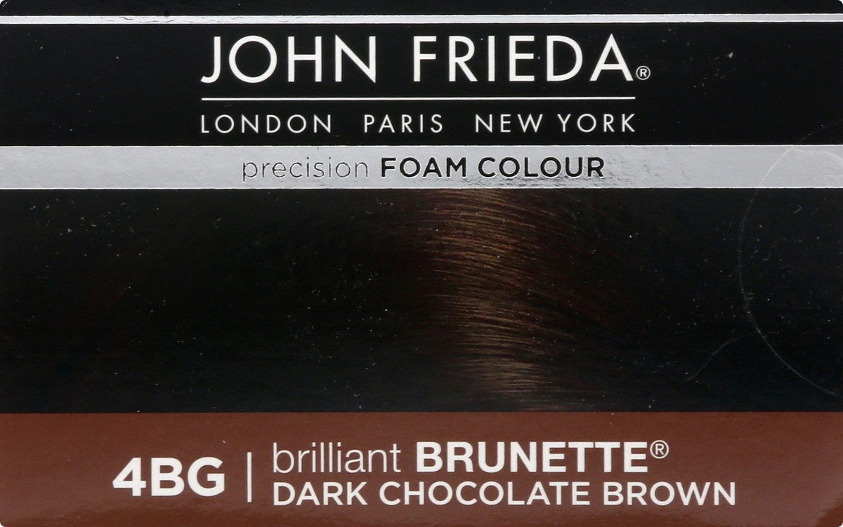 slide 5 of 9, John Frieda Brilliant Brunette Dark Chocolate Brown 4BG Precision Foam Colour 6 Pieces 1 ea, 1 ct