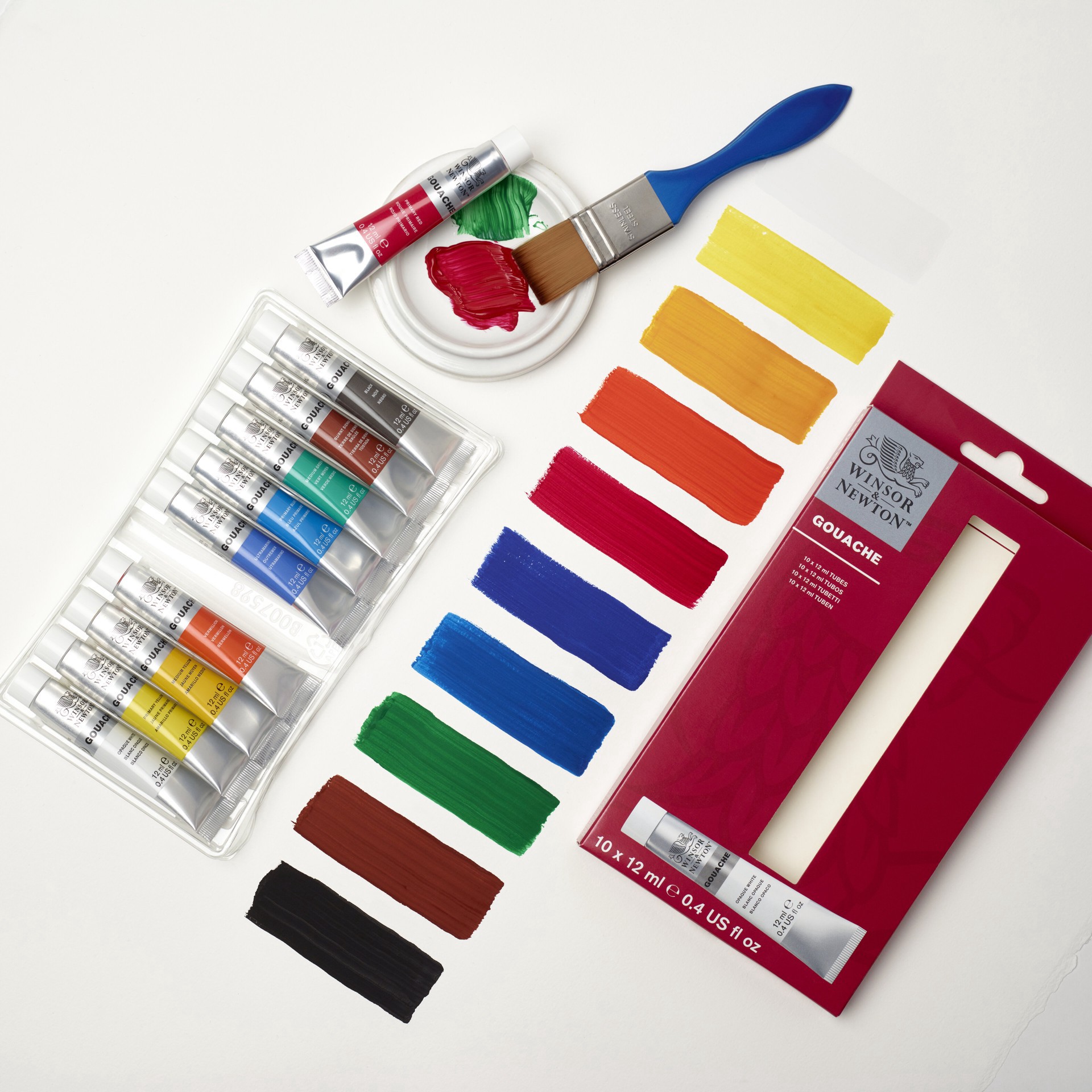 slide 4 of 8, Winsor & Newton Gouache Paint Set, 0.4 fl oz