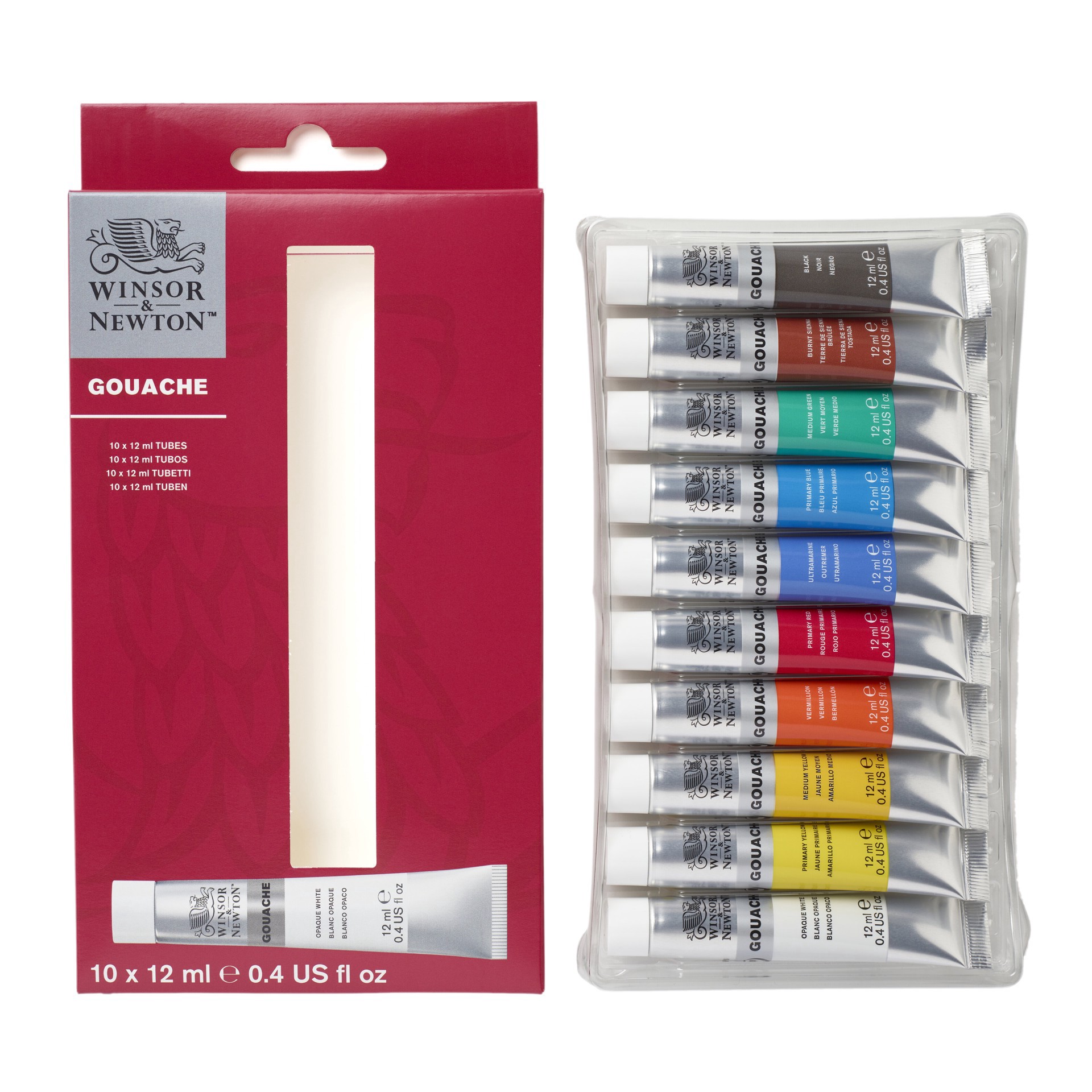 slide 7 of 8, Winsor & Newton Gouache Paint Set, 0.4 fl oz