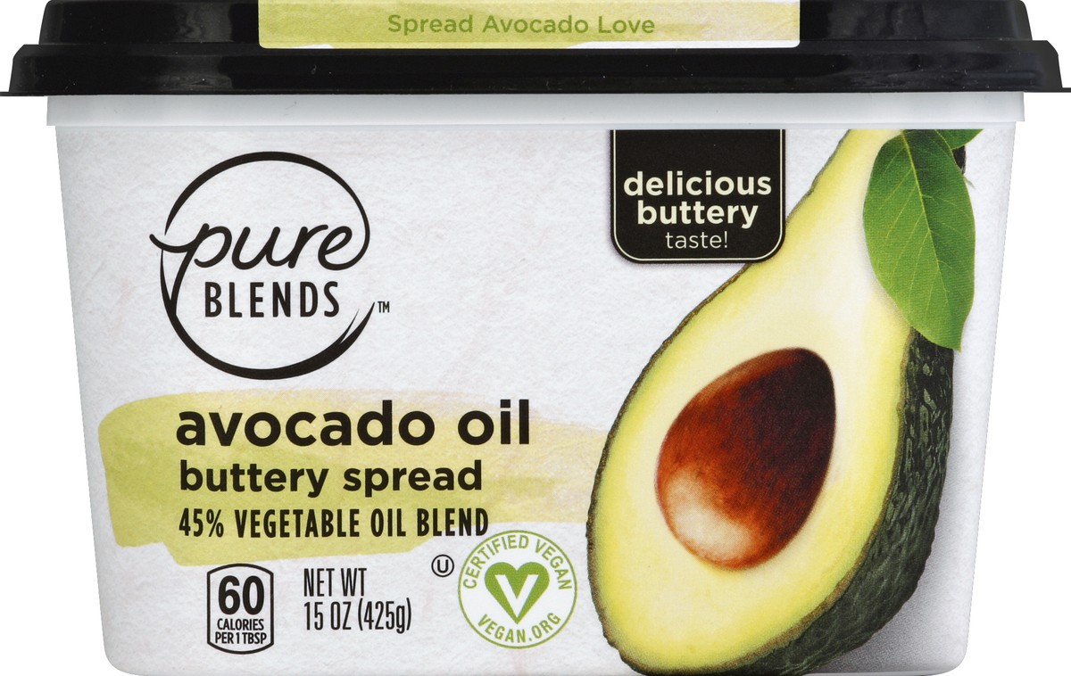 slide 3 of 6, Pure Blends Plant-Based Butter Avocado Oil Vegetable Oil Blend 15 oz, 15 oz