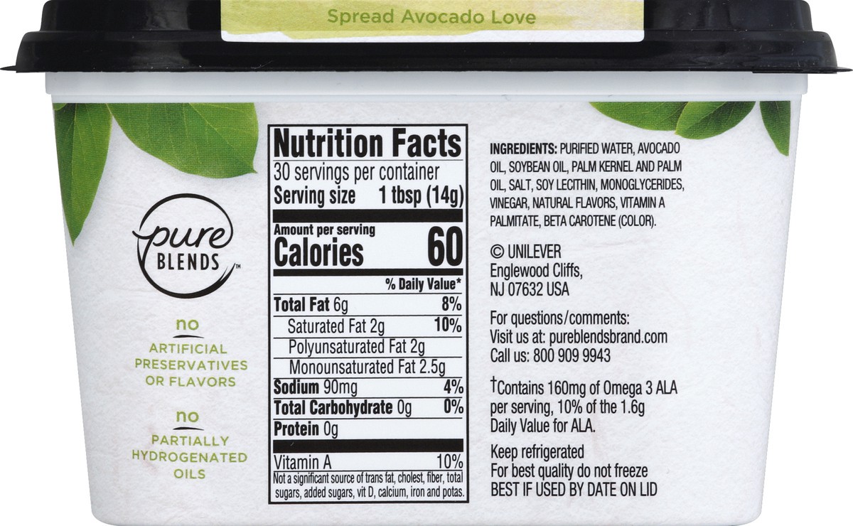 slide 2 of 6, Pure Blends Plant-Based Butter Avocado Oil Vegetable Oil Blend 15 oz, 15 oz