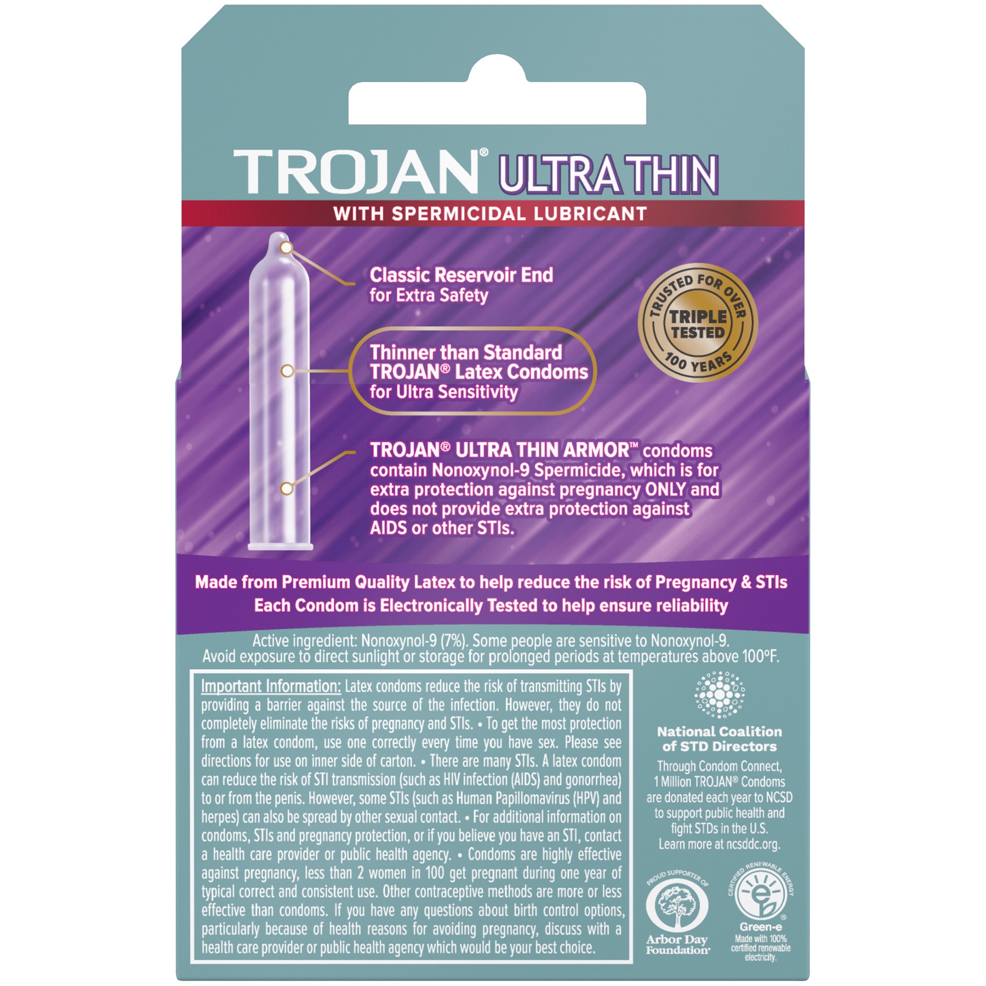 slide 2 of 5, Trojan Ultra-Thin Condoms, 3 ct