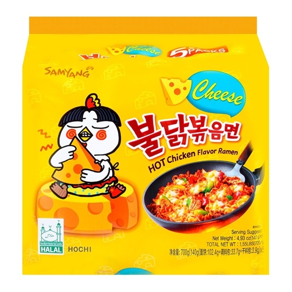 slide 1 of 1, Samyang Cheesse Buldak Hot Chicken Ramen, 1 ct