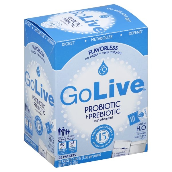 slide 1 of 1, GoLive Flavorless Probiotic & Prebiotic Supplement, 1.3 oz