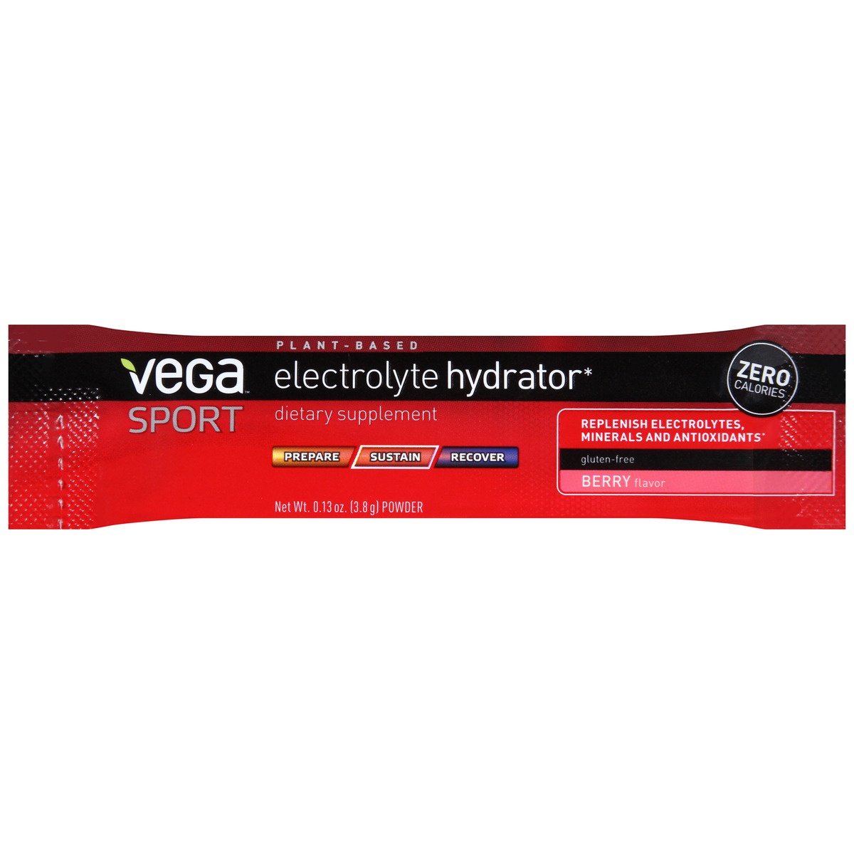 slide 1 of 1, Vega Sport Pom-Berry Electrolyte Hydrator Packet, 0.13 oz