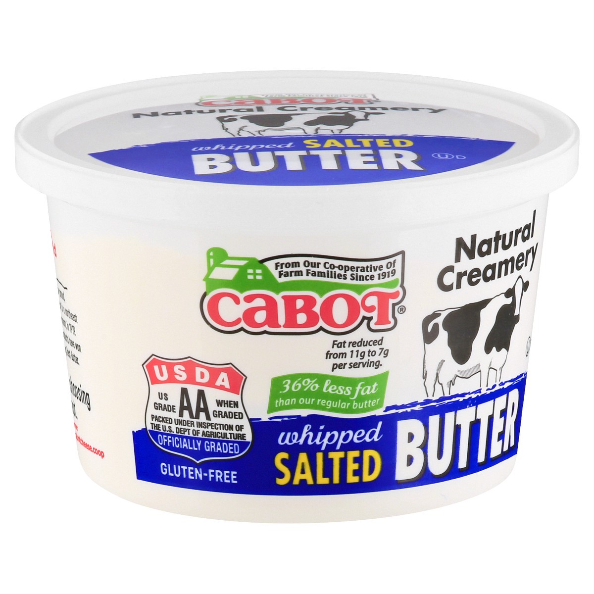 slide 4 of 13, Cabot Butter Whipped Tub Salted, 1 ct