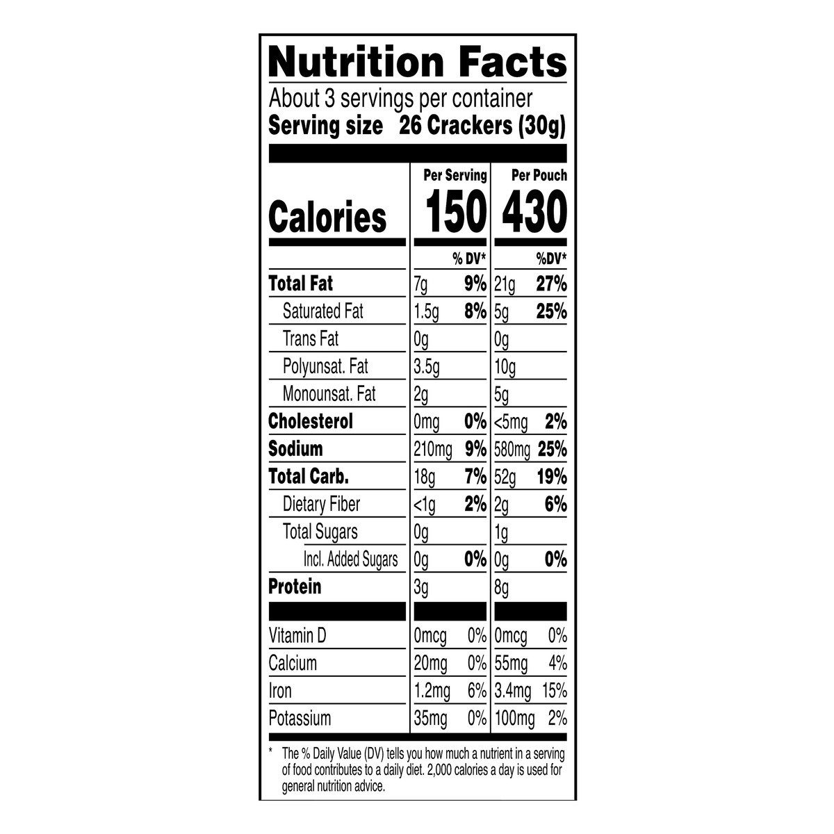 slide 4 of 6, Cheez-It, Baked Snack Cheese Crackers, White Cheddar, 3oz Bag, 3 oz