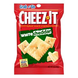 Cheez-It, Baked Snack Cheese Crackers, White Cheddar, 3oz Bag