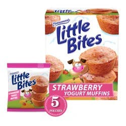 Entenmann's Strawberry Yogurt Strawberry Mini Muffins, 5 packs, 8.25 oz