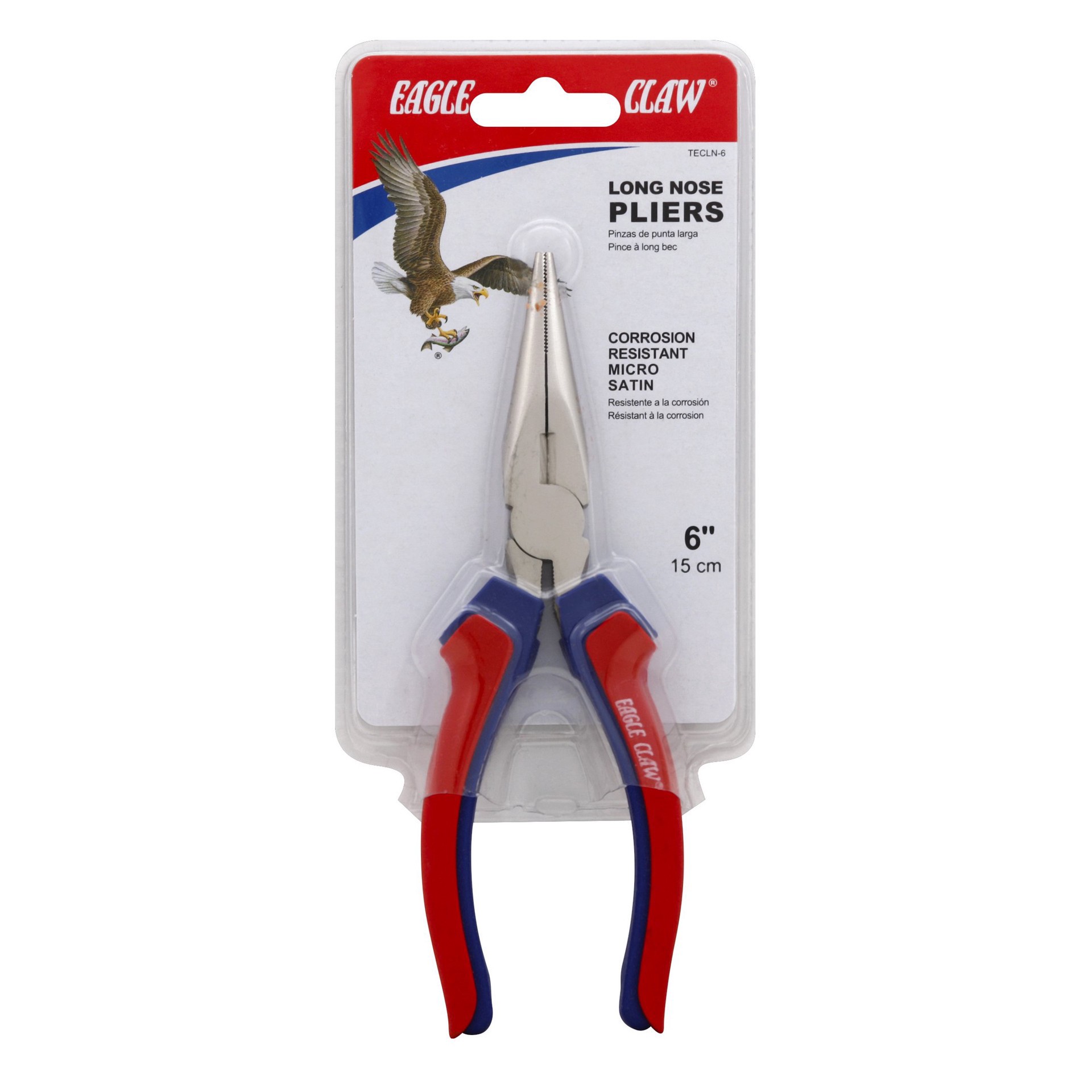 slide 1 of 1, Eagle Claw Long Nose Pliers, 1 ct