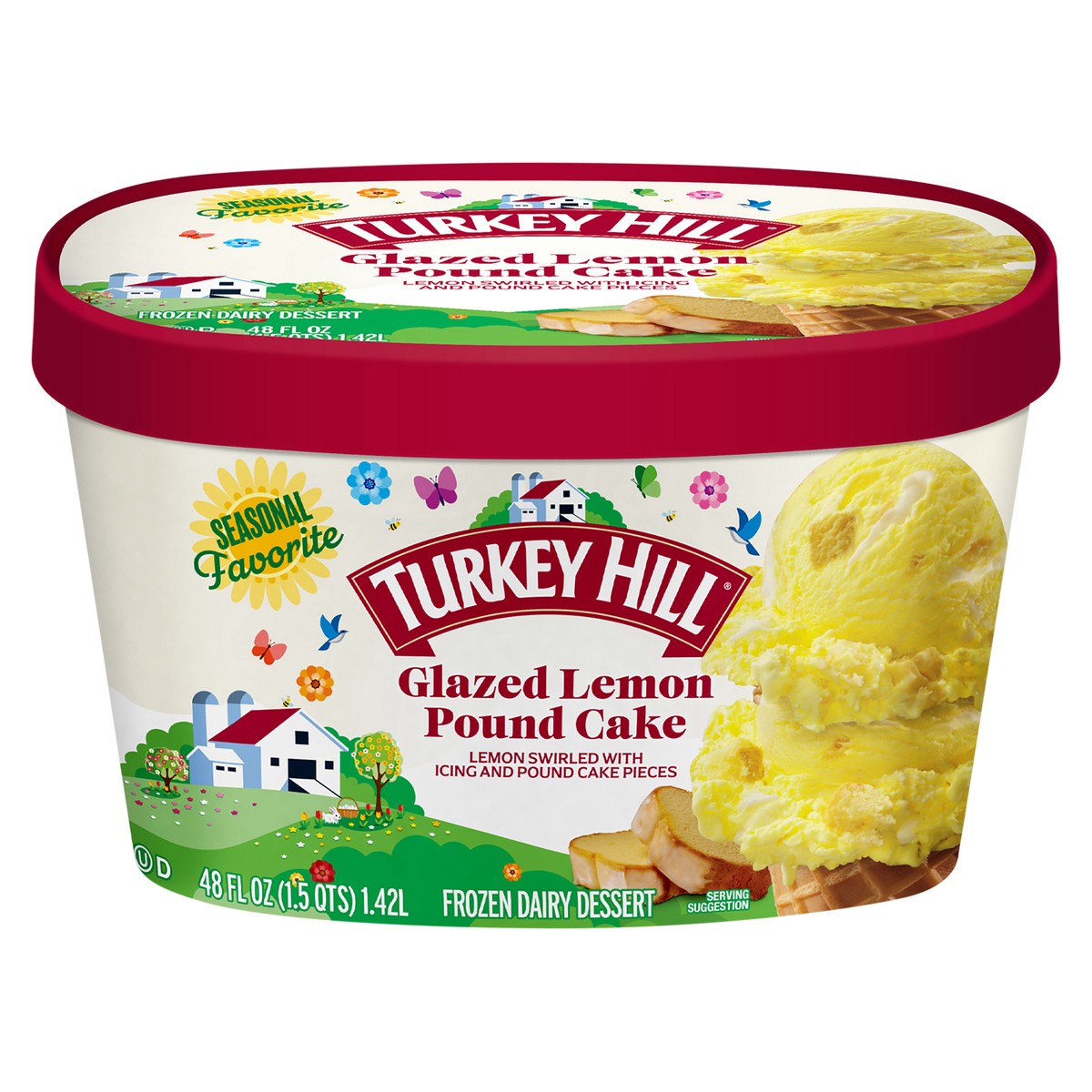 slide 1 of 2, Turkey Hill Premium Ice Cream / Deep Dark Chocolate, 48 fl oz