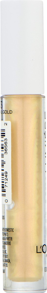 slide 7 of 7, L'Oréal Infallible Galaxy Lumiere Holographic Lip Gloss, Ethereal Gold, 0.1 oz