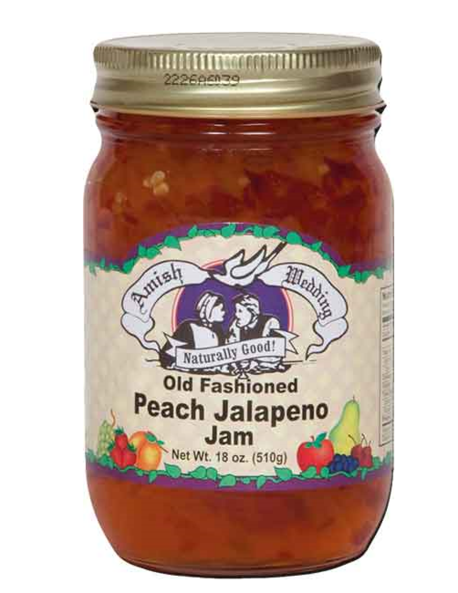 slide 1 of 1, Amish Wedding Old Fashioned Peach Jalapeno Jam 18 oz, 18 oz
