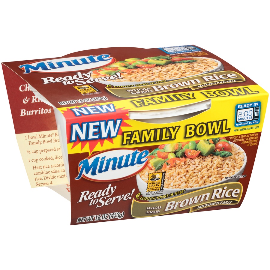 slide 6 of 8, Minute Ready To Serve Brown Family Bowl, 16 oz