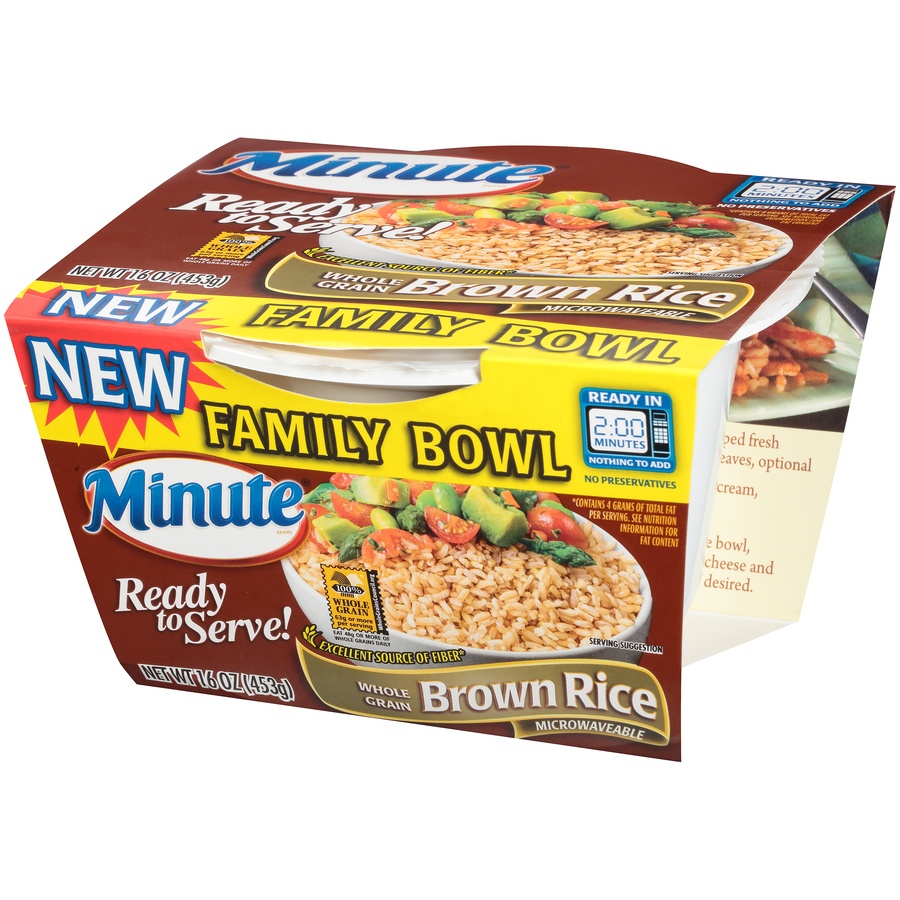 slide 7 of 8, Minute Ready To Serve Brown Family Bowl, 16 oz