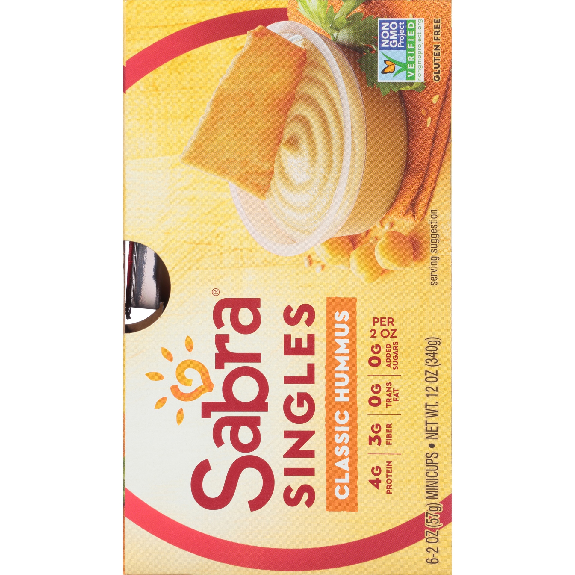 slide 8 of 8, Sabra Singles Classic Hummus 2 oz (6 count), 6 ct