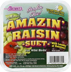 Brown's Amazin Raisin Suet 11.75 oz