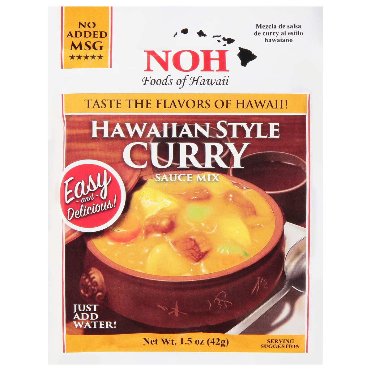 slide 1 of 1, NOH Hawaiian Style Curry Sauce Mix 1.5 oz, 