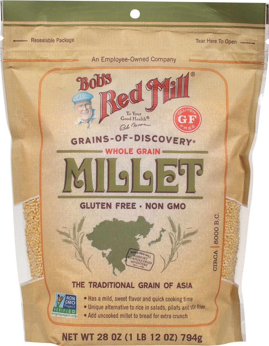 slide 6 of 9, Bob's Red Mill Whole Grain Millet, 28 oz