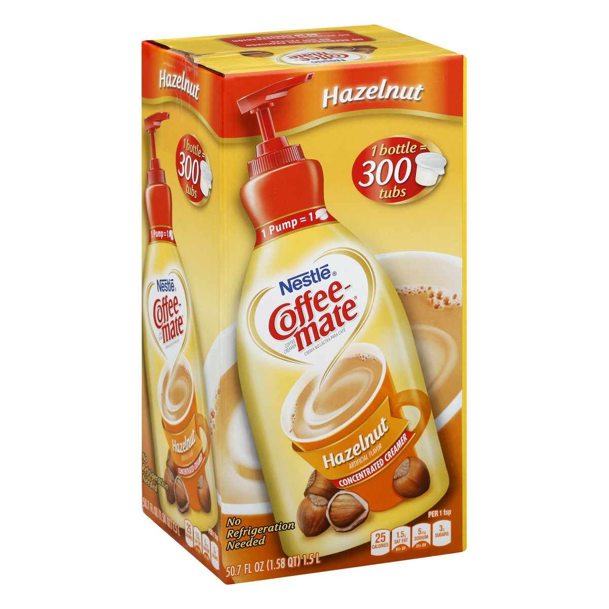 slide 8 of 10, Coffee-Mate Creamer Pump Hazelnut, 1.5 liter