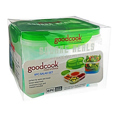 slide 1 of 1, Good Cook Square Meals 6 Piece Salad Set, 1 ct