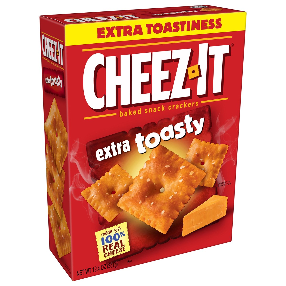 slide 6 of 8, Cheez-It Extra Toasty Baked Snack Crackers - 12.4oz, 12.4 oz